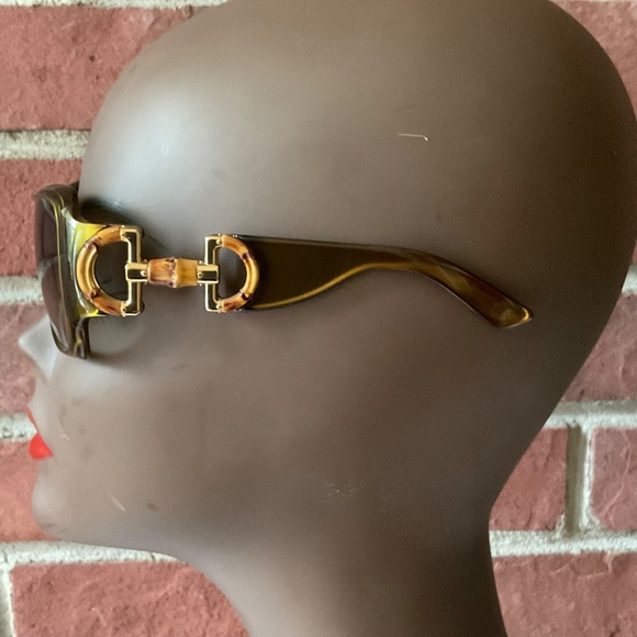 Gucci Bamboo Horsebit Sunglasses Made in Italy - Picture 12 of 12